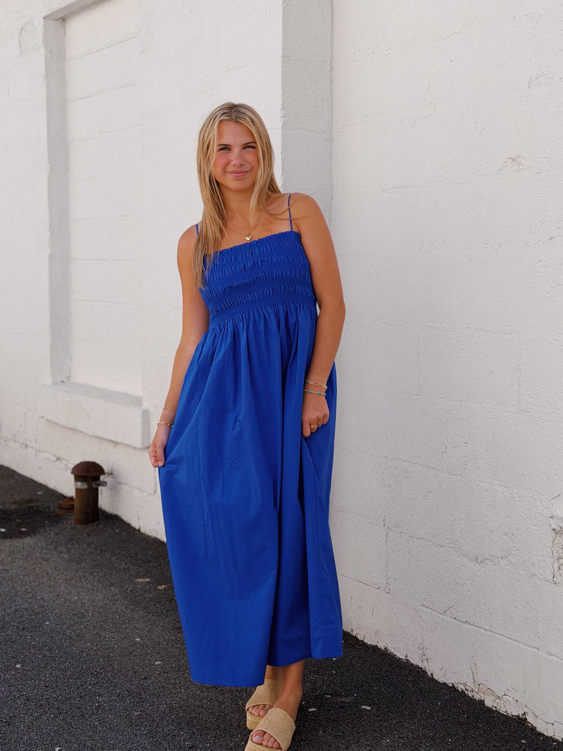 Cornelia Poplin Midi Dress