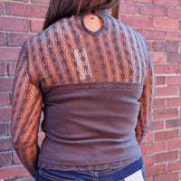 Cherie Lace Mock Neck