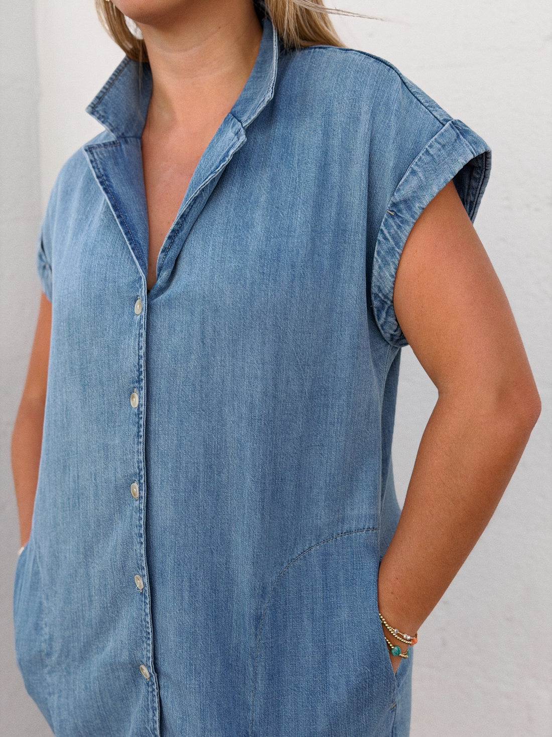 Napa Denim Mini Dress