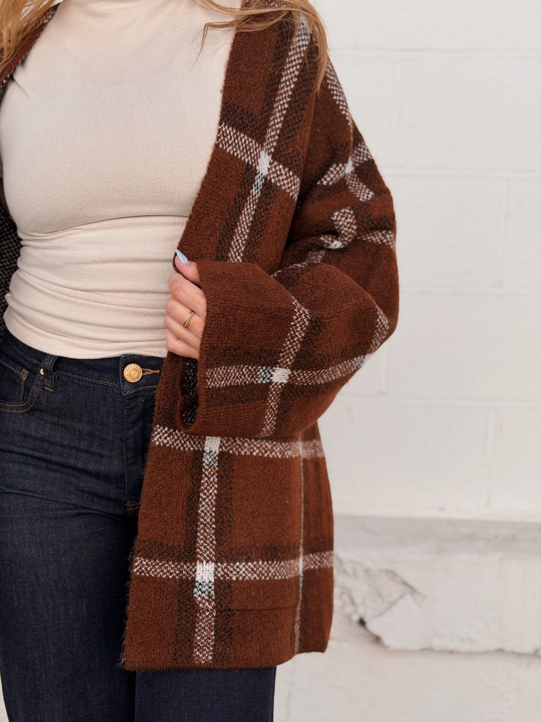 Delavan Plaid Cardigan