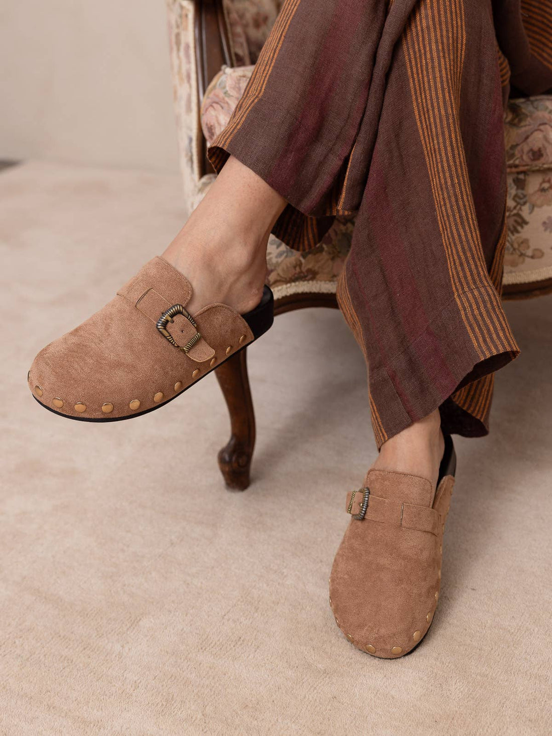 The Toni Studded Buckle Clog