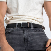 Black Licorice Braided Elastic Belt
