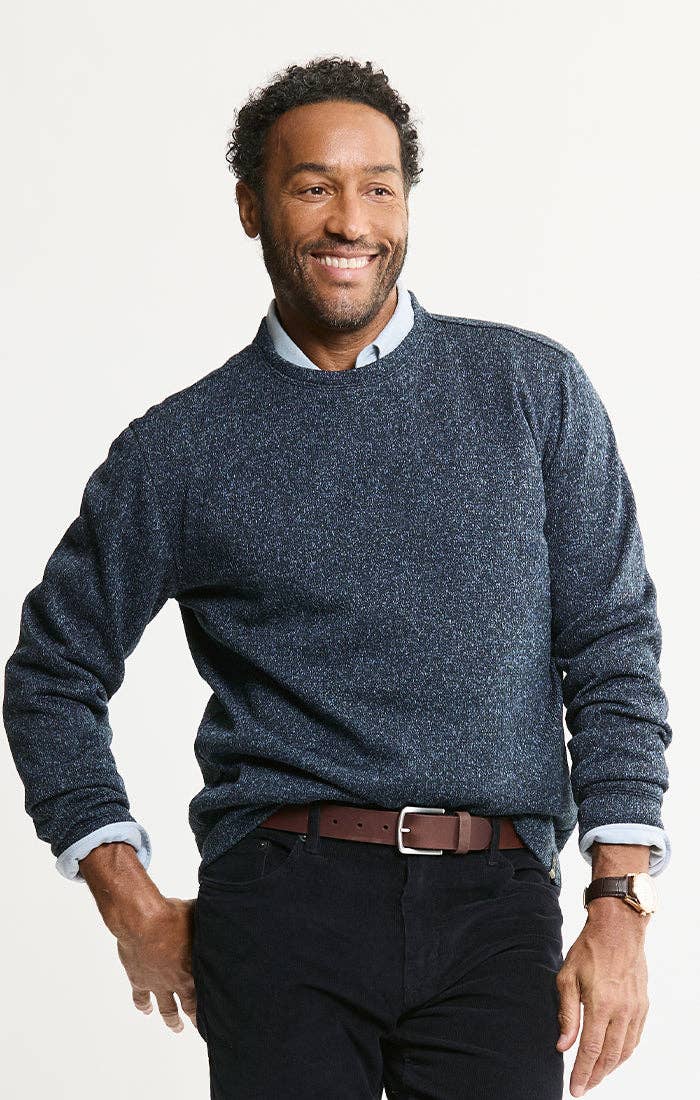 Stretch Sweater Fleece Crewneck