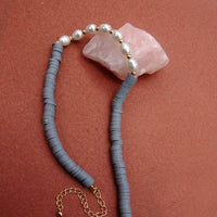 HEISHI DISC BEAD PEARL NECKLACE