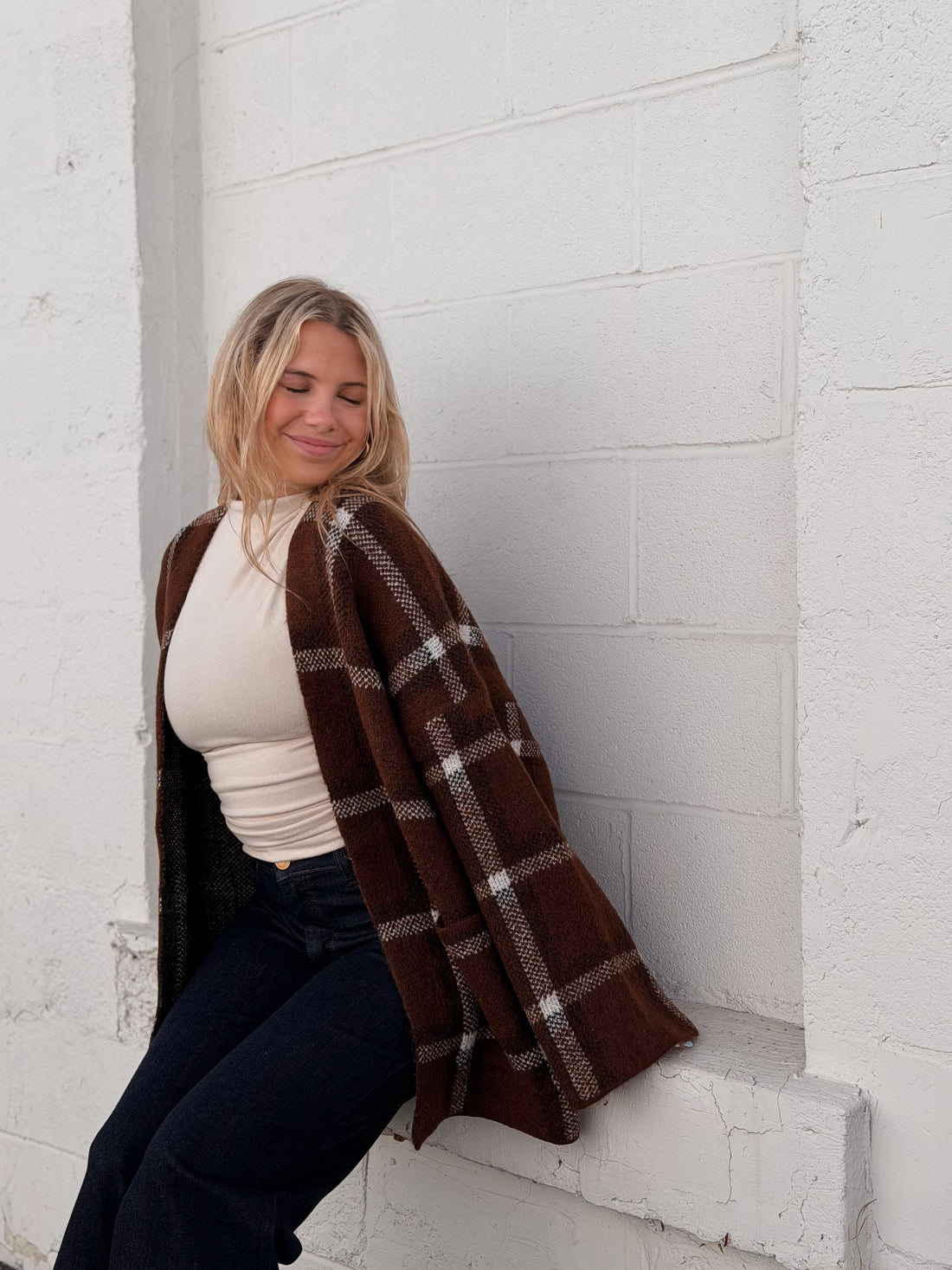 Delavan Plaid Cardigan