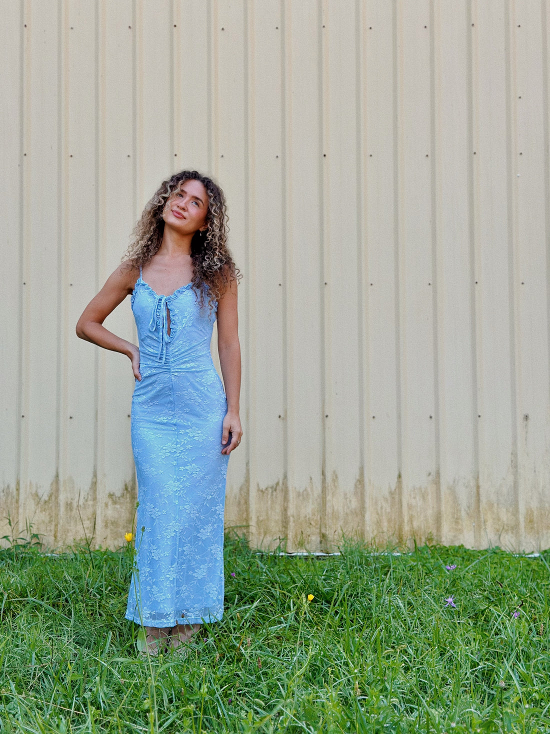 Floral Lace Maxi Dress