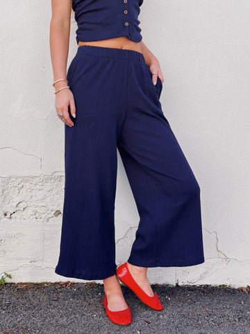 Come Together Textured Wide Leg Pant