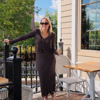 Amara Polka Dot Mesh Top