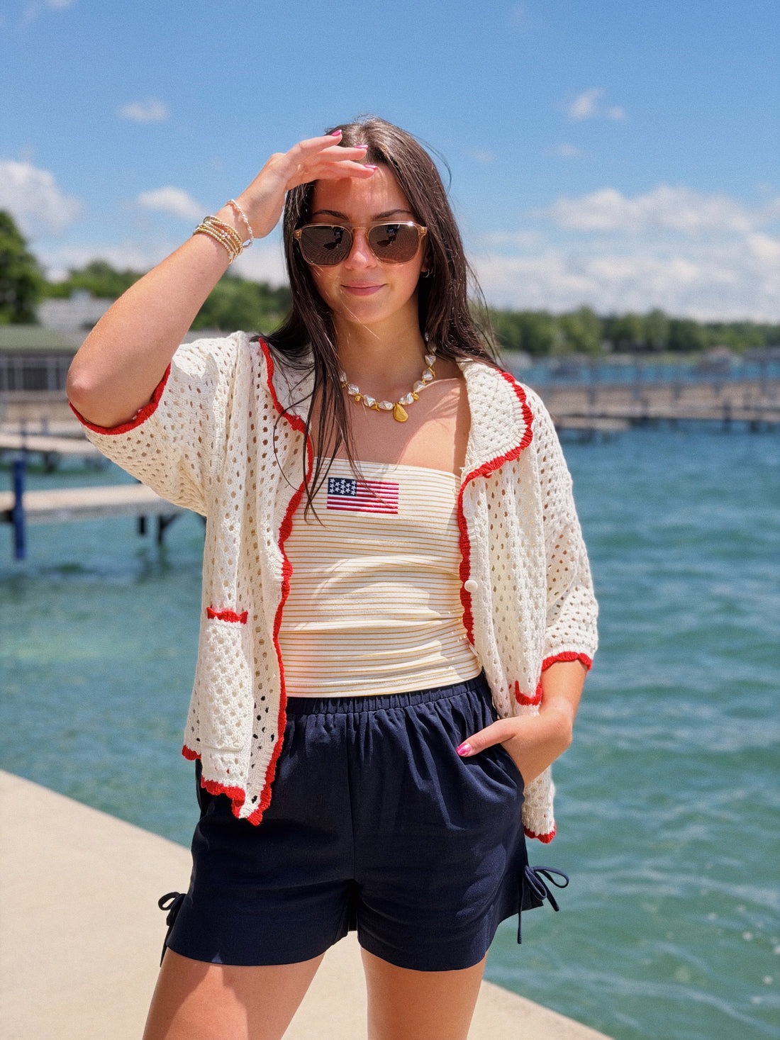 Urban Vibe Crochet Sweater Top