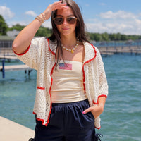 Urban Vibe Crochet Sweater Top