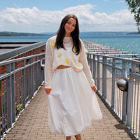 Bubble Hem Maxi Skirt
