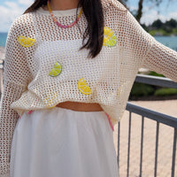 Citrus Mesh Sweater