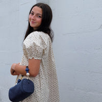 Ruffled Hem Puff Sleeve Mini