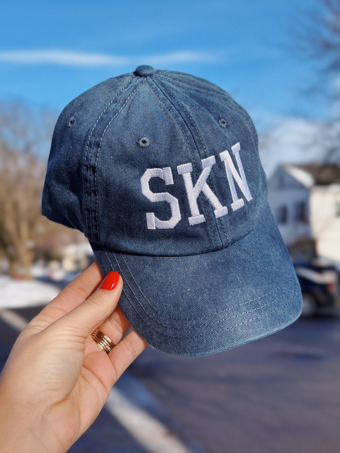 SKN Embroidered Hat