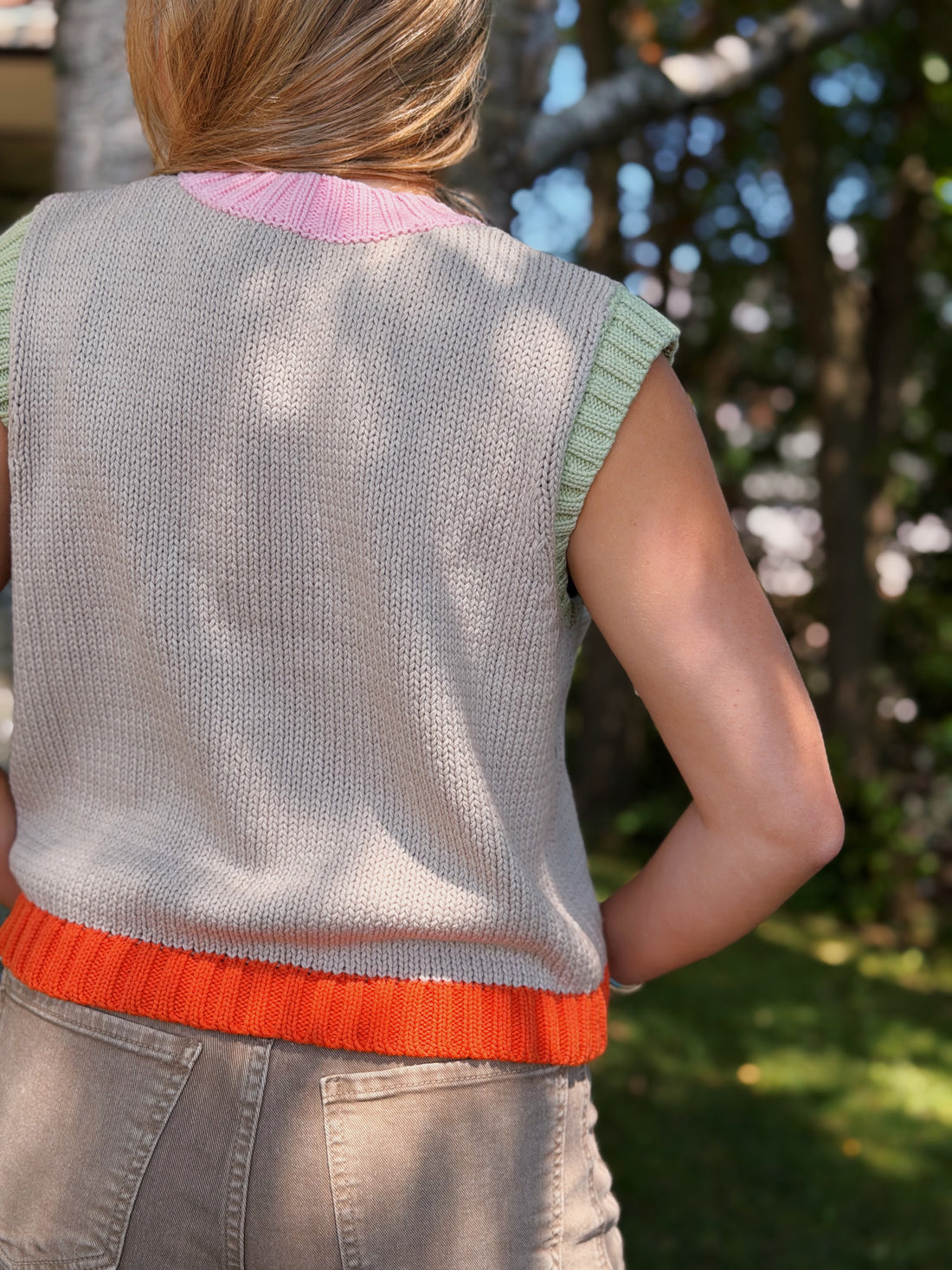 Colorblock Knit Tank