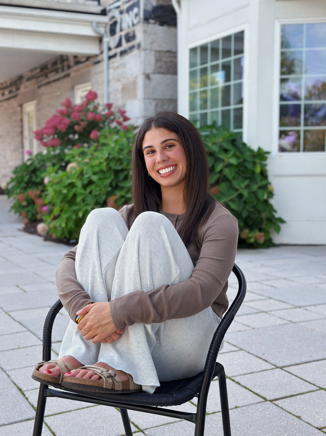 Maddie Wide Leg Pant: Ash