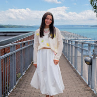 Bubble Hem Maxi Skirt