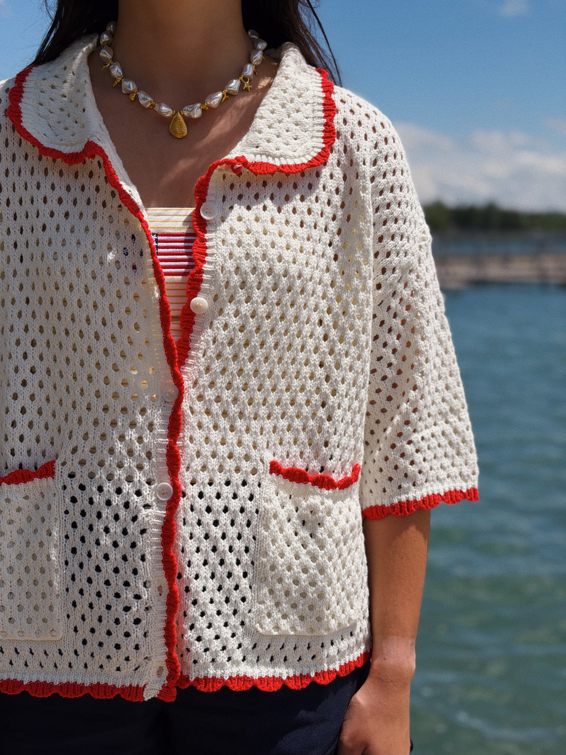 Urban Vibe Crochet Sweater Top
