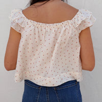 Ditsy Print Ribbon Tie Tank