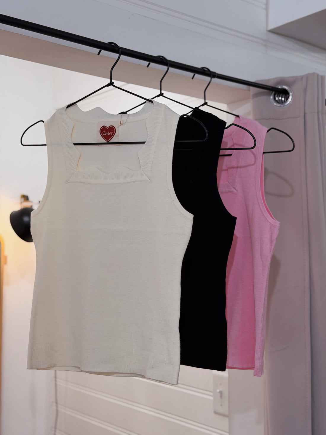 Sweet Elegance Ribbed Tank