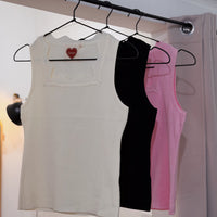Sweet Elegance Ribbed Tank