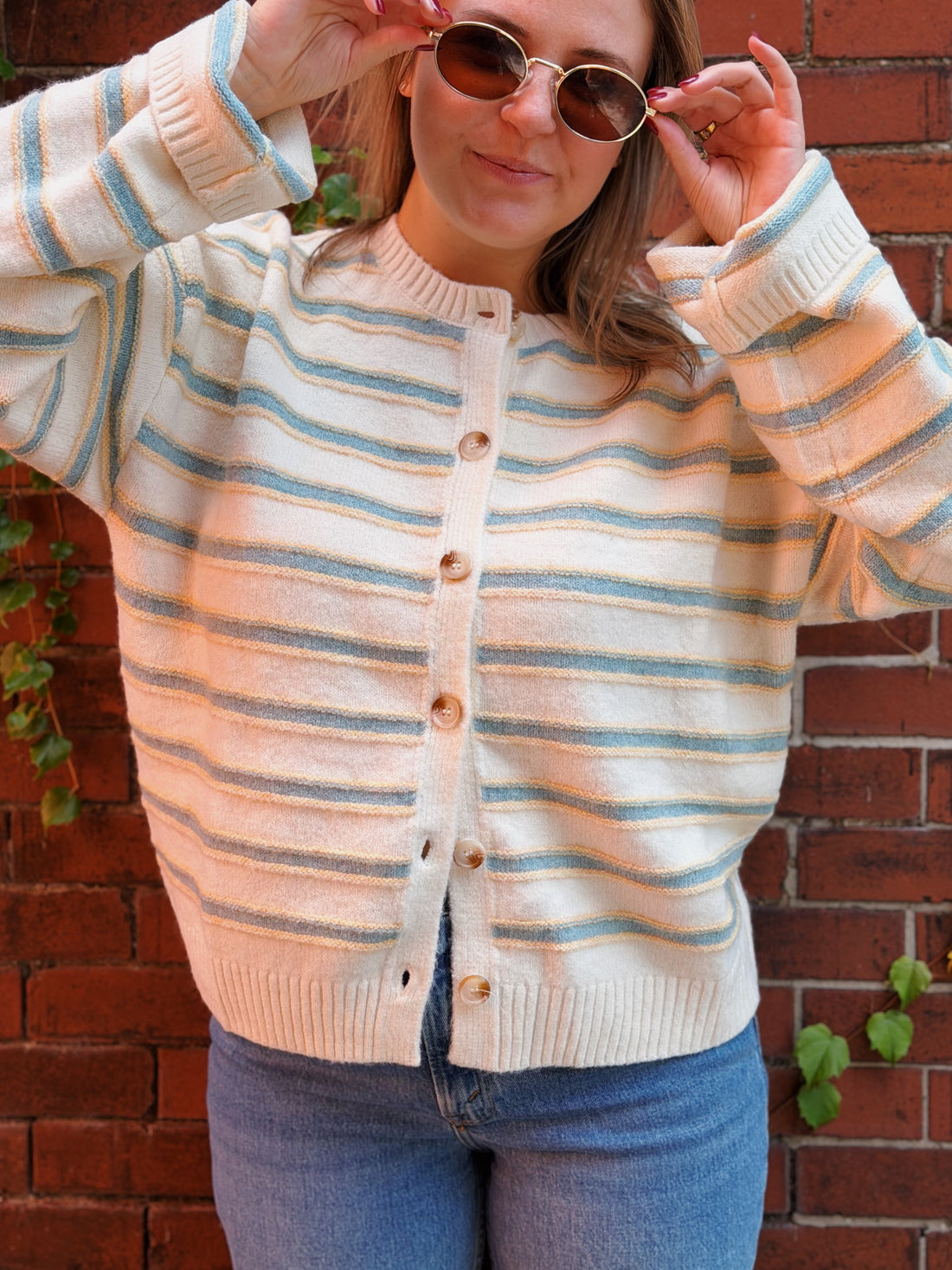 Bellamy Striped Cozy Cardigan