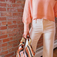 Meg High Rise Fab Ab Long: Optic White