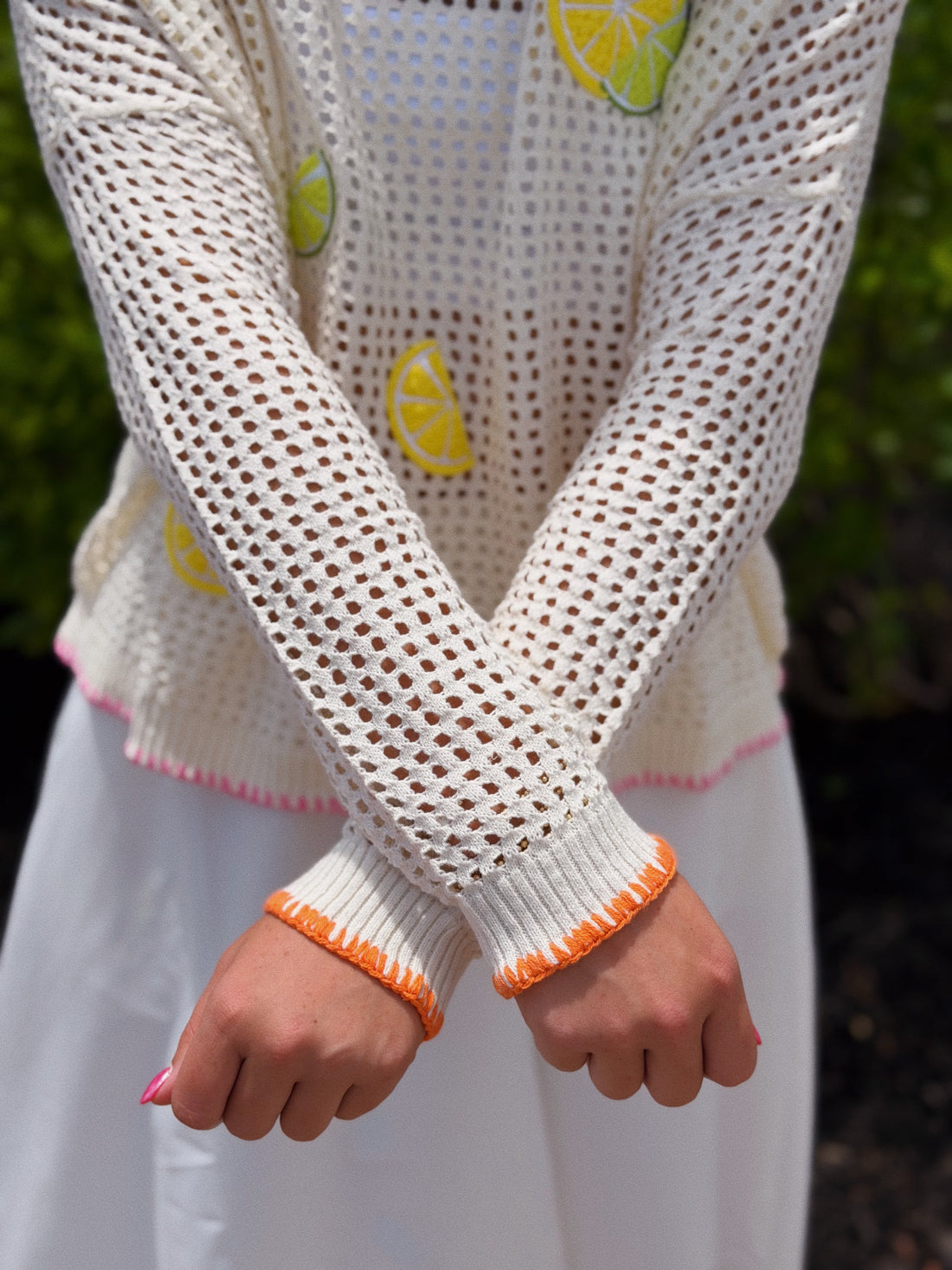 Citrus Mesh Sweater