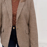 Evan Houndstooth Blazer