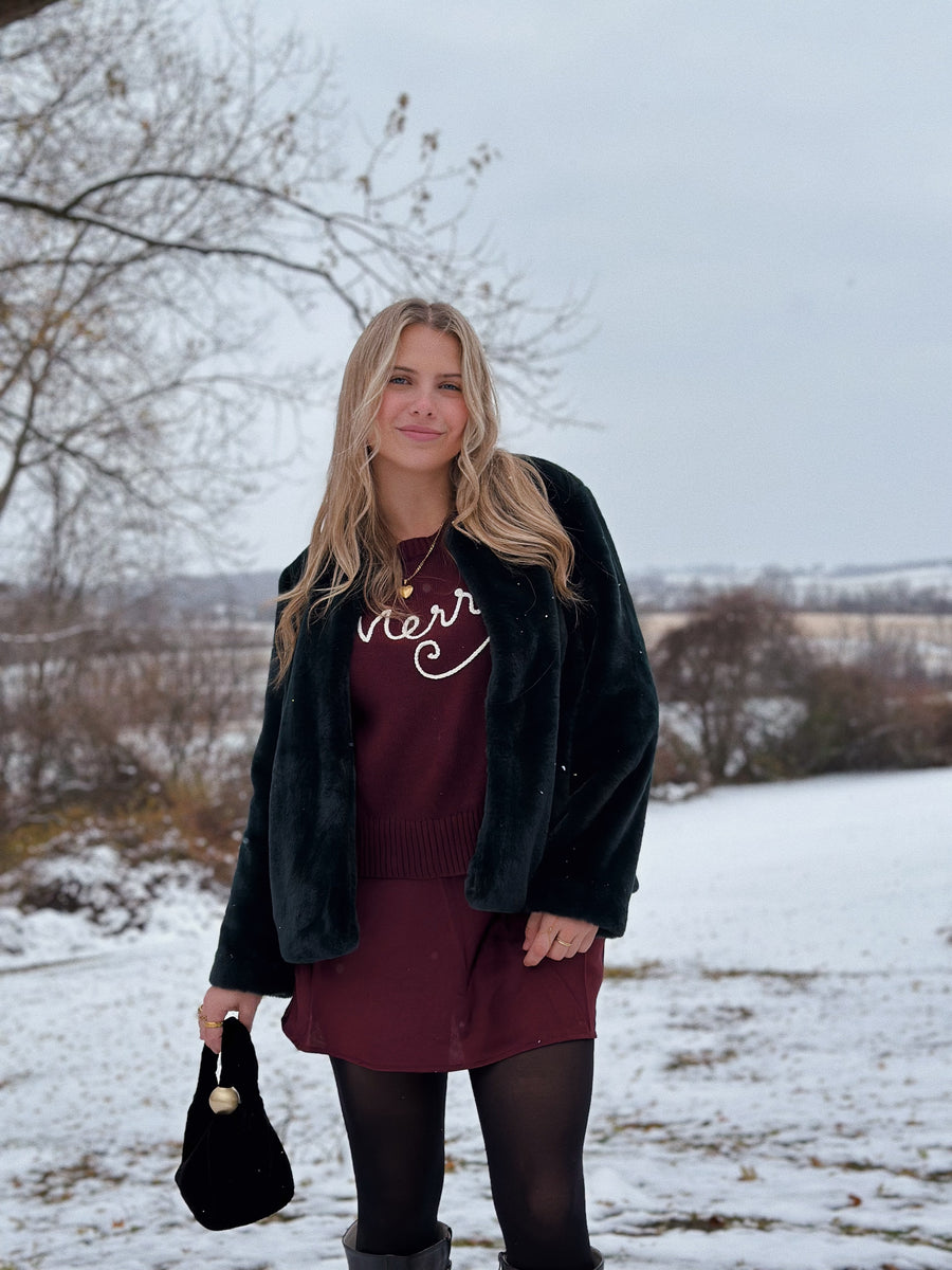 Chablis Satin Mini Skirt