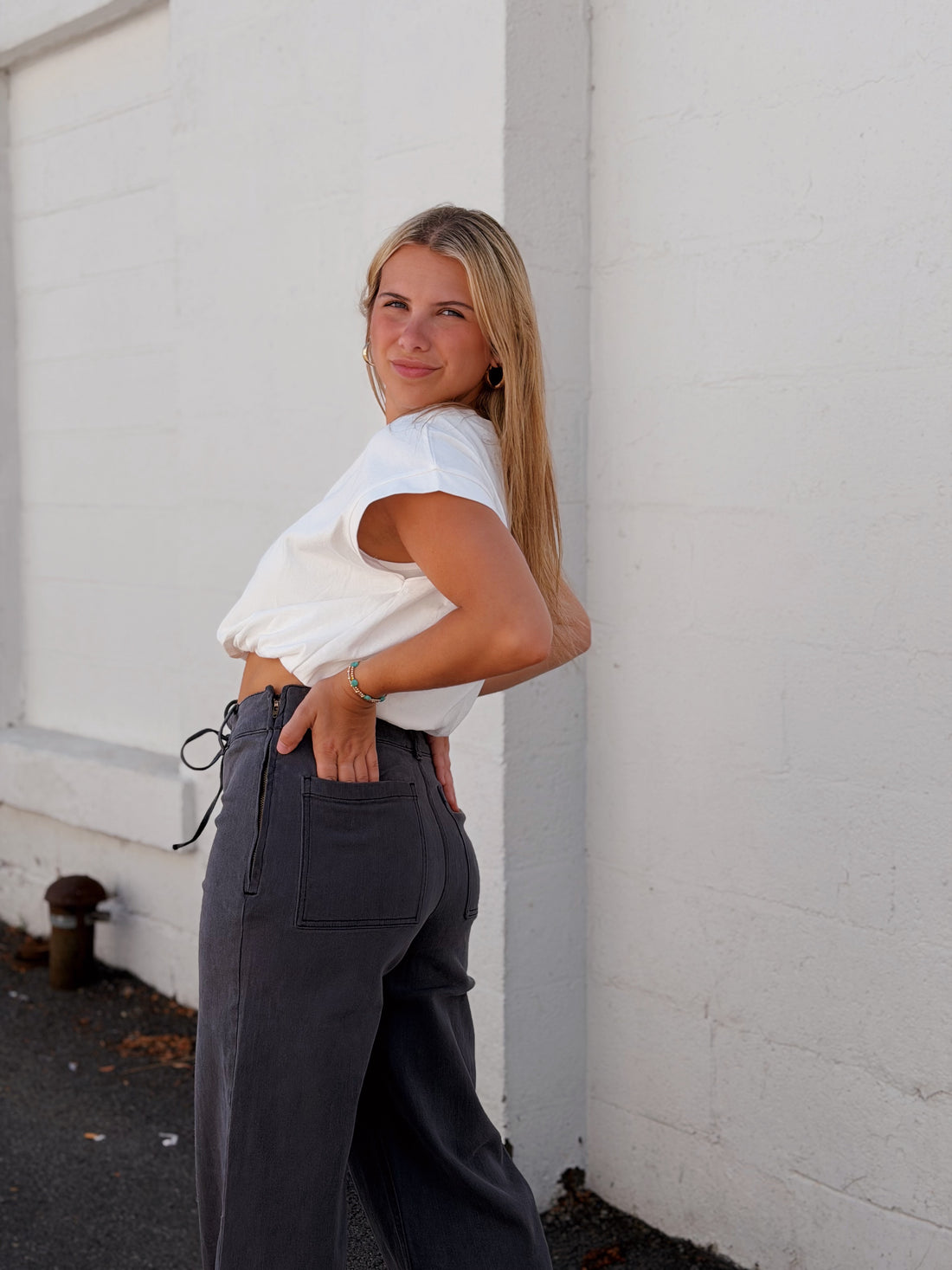 Lace Up Pants