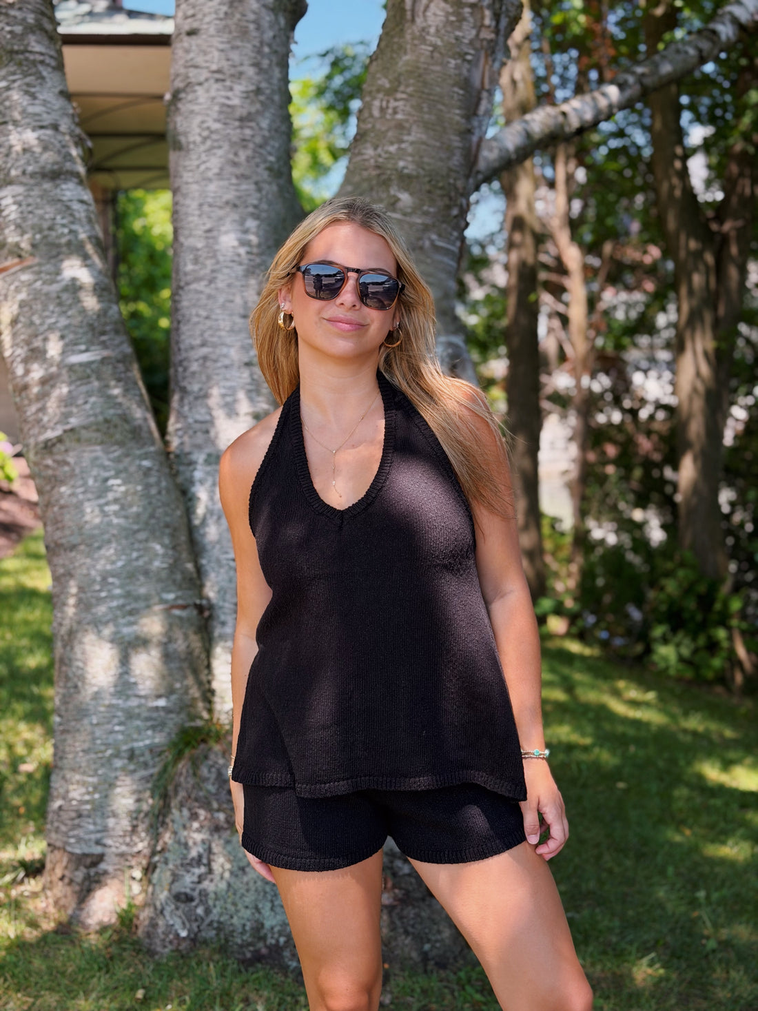Lorene Tie Halter Top