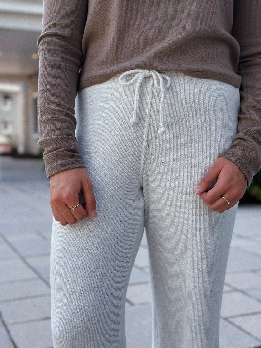 Maddie Wide Leg Pant: Ash