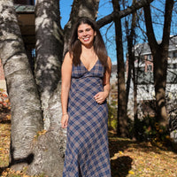 Dylan Plaid Maxi Dress