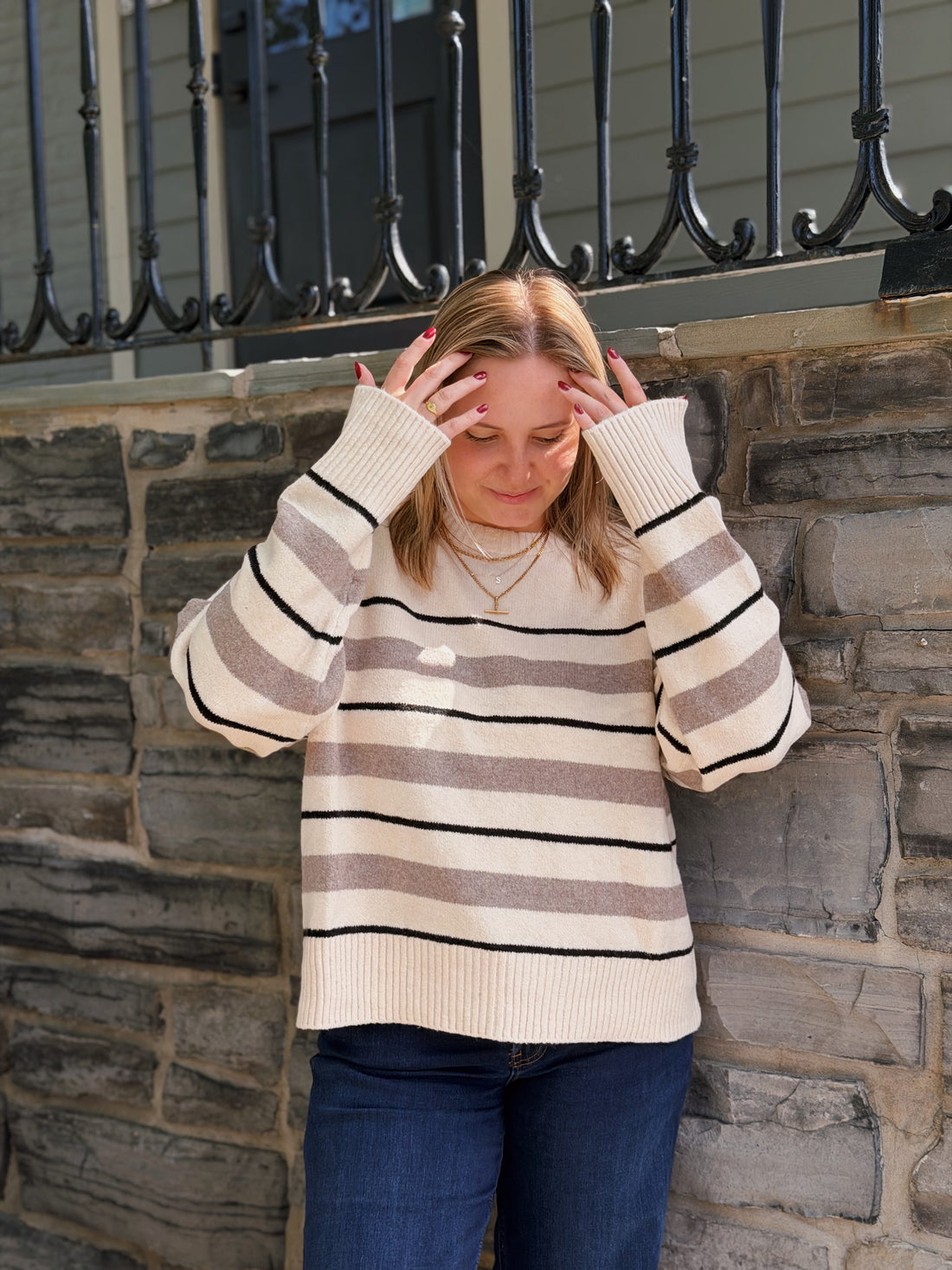 Cirrus Stripe Sweater