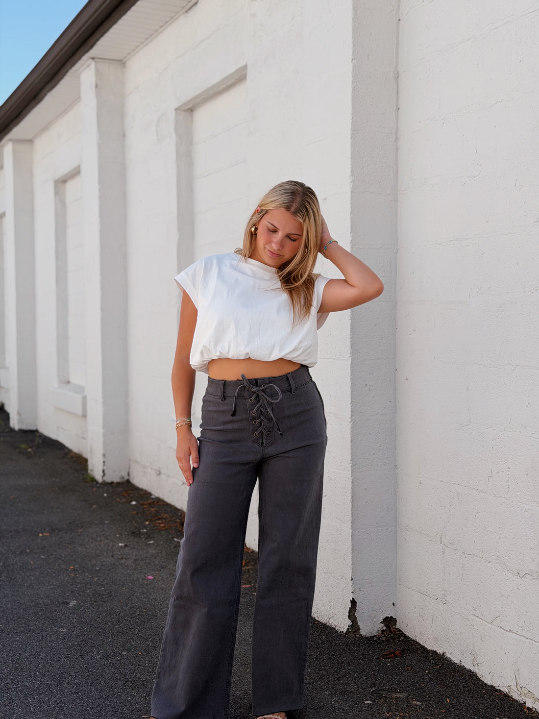 Lace Up Pants