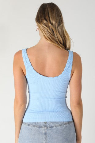 Reversible Scalloped Edge Tank