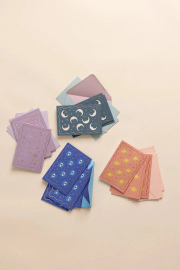 Celestial Notecards: Set of 16