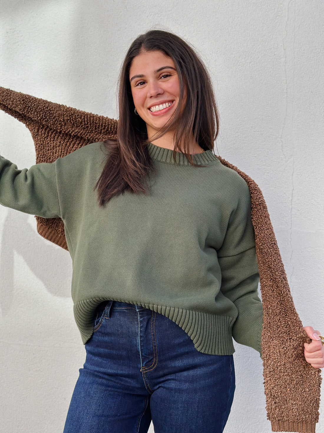 Janet Sweater: Fern Green