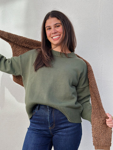 Janet Sweater: Fern Green