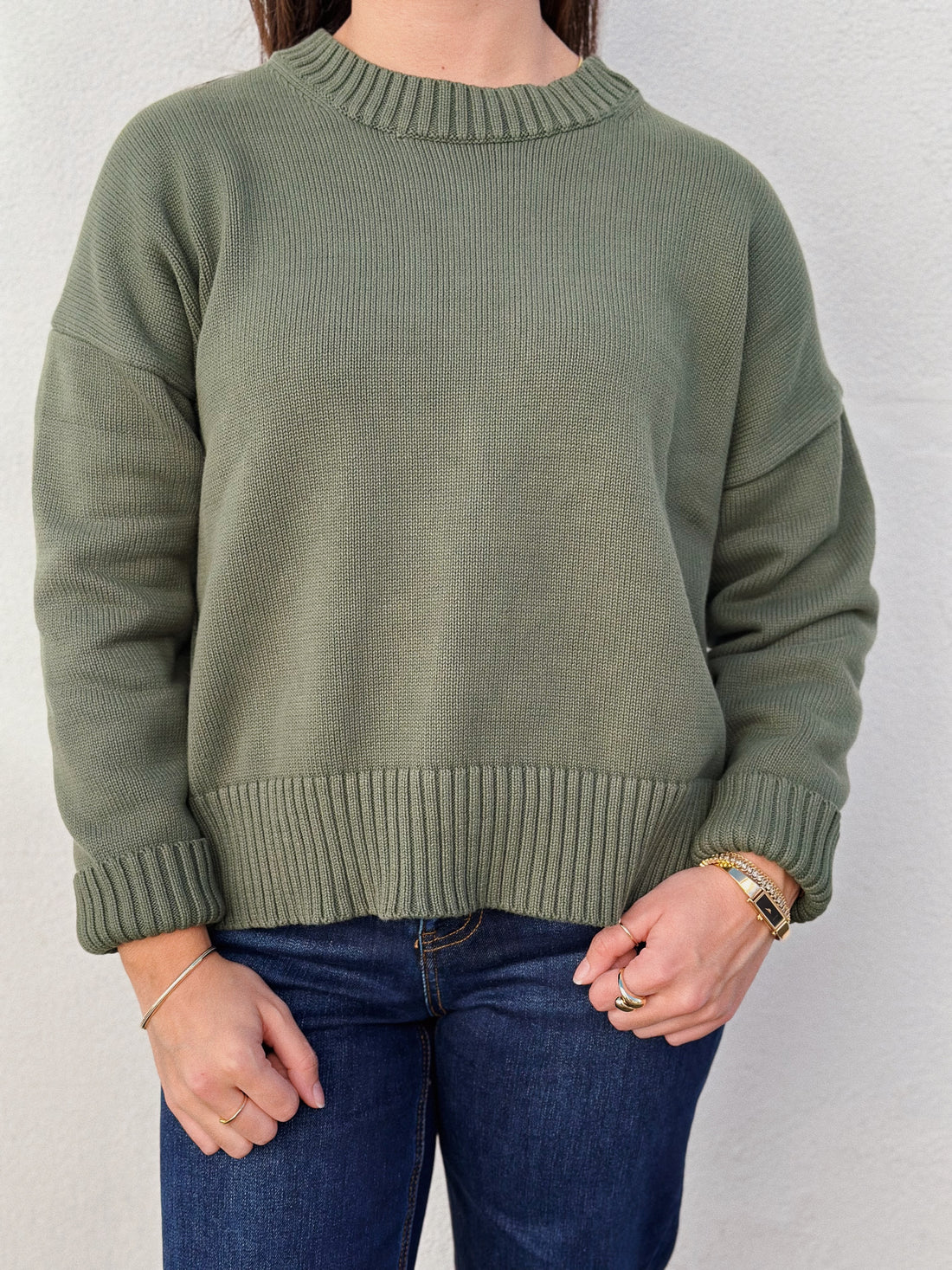 Janet Sweater: Fern Green