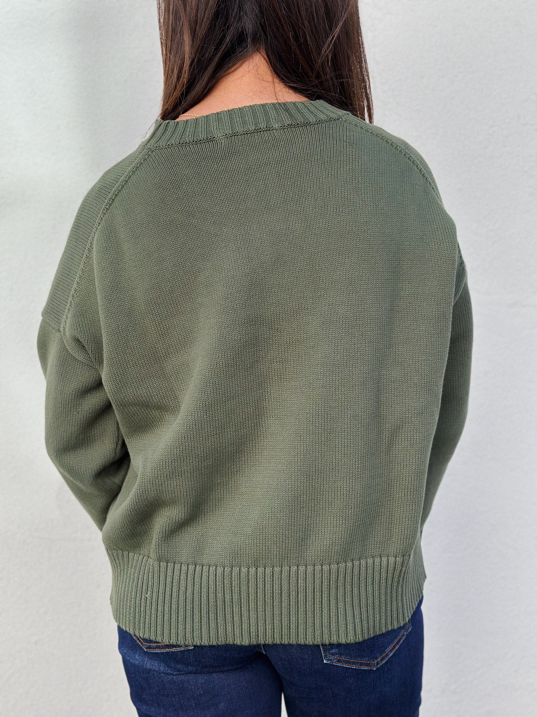 Janet Sweater: Fern Green