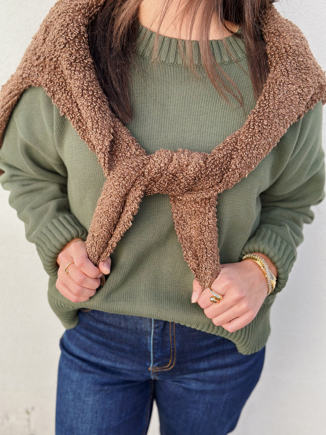 Janet Sweater: Fern Green