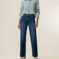 Aubrey Crop Denim Shirt