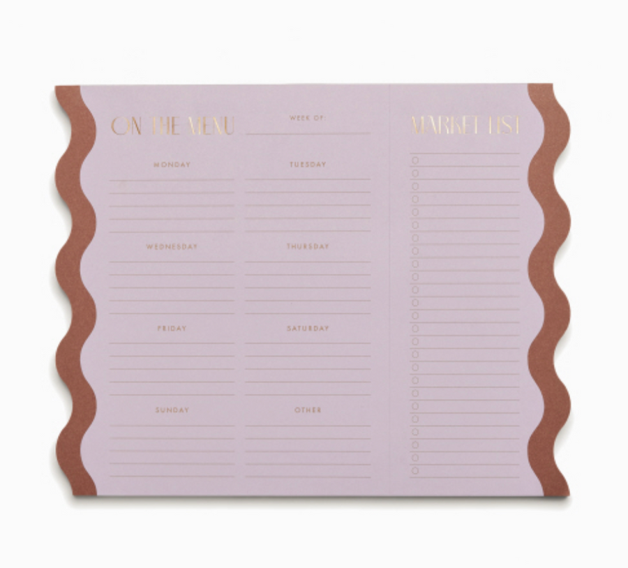 Meal Planner Notepad With Magnets