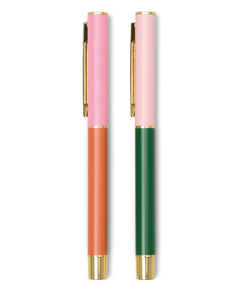 Color Block Pens-Set of 2