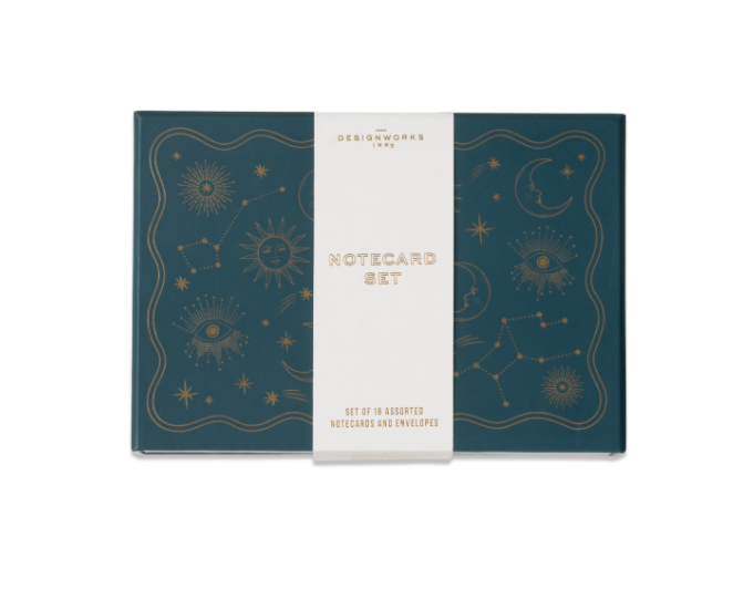Celestial Notecards: Set of 16