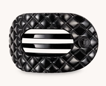 Large Quilted Round Hair Clip