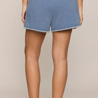 Hunter Knit Denim Whipstitch Short