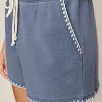 Hunter Knit Denim Whipstitch Short